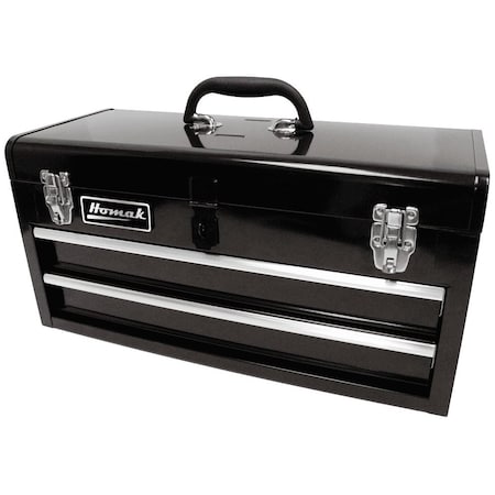 Homak 20in Black 2 Drawer Toolbox BK01022001